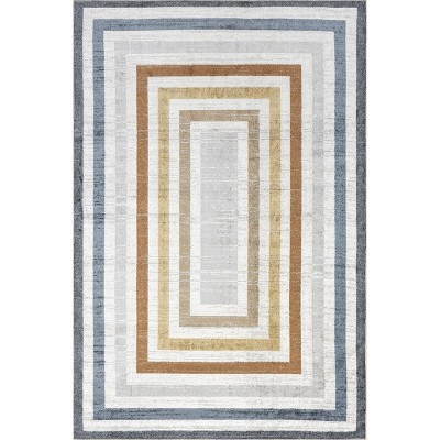 Nuloom Alienor Geometric 5x8 Machine Washable Area Rug For Living Room ...