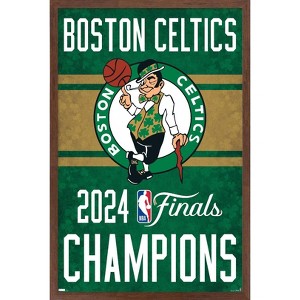 Trends International NBA Boston Celtics - 2024 NBA Finals Team Logo Framed Wall Poster Prints - 1 of 4