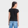 Girls' Short Sleeve Lace T-Shirt - art class™ - 2 of 3