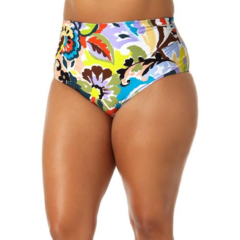 Women's Pucker V-front High Waist Extra High Leg Cheeky Bikini