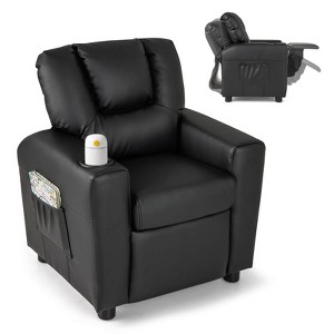 Infans Kids Recliner Chair w/Cup Holder & Side Pocket Adjustable Backrest Footrest - 1 of 4