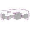 vidaXL 9 Piece Patio Sofa Set with Cushions Black Poly Rattan - without storage - 3 of 4