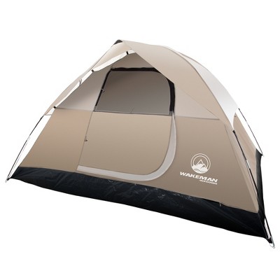 Leisure Sports 4-Person Dome Tent with Carry Bag - Tan