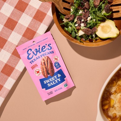 Evie's Snacks Roasted Texas Pecans Sweet and Salty Nuts - 3oz