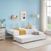 Twin Daybed with Trundle, Twin Size Daybed Frame, Steel Slat Support Guest Sofa Bed - 2 of 4