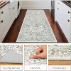 Acekool Boho Floral Area Rug Washable Non-Slip Foldable Soft Low Pile for Living Room Bedroom Kitchen - 2 of 4