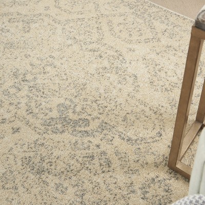 Serene Vintage Beige/Grey 6' x 9' Synthetic Area Rug