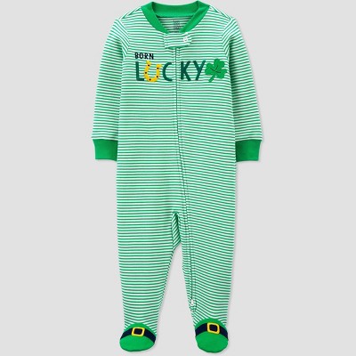 baby st patrick's day pajamas