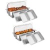 Rectangular Chafing Dish Electric Buffet Set,9QT Stainless Steel Food Servers and Warmers with Temperature Control for Catering, Wedding and Parties - 2 of 4