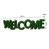 ChicFurnit Wall Art WELCOME Letter Moss Decor Artistic Green Greeting for Home Living Room and Office, Green, 39.5"*8.7"*1.58" - 3 of 4