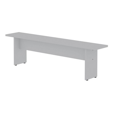 White MDF 3-Piece Dining Set with Benches