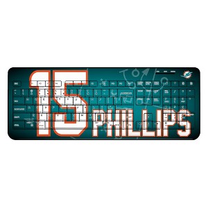 NFL Miami Dolphins Players Game Tactic Wireless USB Keyboard - 1 of 4