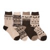 MUK LUKS Women's 4 Pack Holiday Boot Socks - 2 of 3