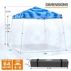 EAGLE PEAK Slant Leg Pop-up Canopy Tent Easy One Person Setup Instant Outdoor Beach Canopy Folding Portable Sports Shelter - 3 of 4