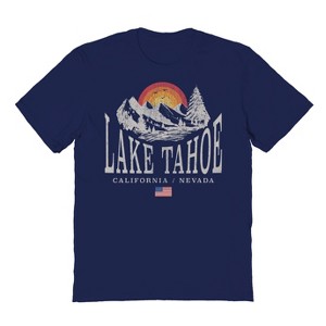 Rerun Island Men's Tahoe California Short Sleeve Graphic Cotton T-shirt - 1 of 1