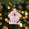 Northlight 3.25" Pink Candy House Glass Christmas Ornament - 2 of 4