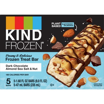 KIND Frozen Dark Chocolate Almond Sea Salt Plant Based Dessert - 5ct