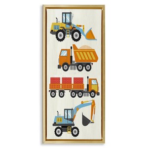 Stupell Industries Playful Construction Vehicles, 15" x 31" - 1 of 4