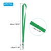 Unique Bargains Polyester Wear-resistant Lightweight ID Card Neck Lanyards with Hooks 20 Pcs - 2 of 4