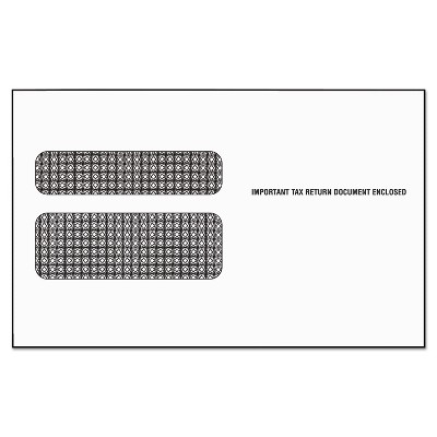 Tops Double Window Tax Form Envelope Continuous W-2 9 1/2 x 5 5/8 24/Pack 2219R