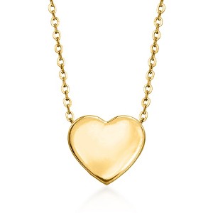 Pure Collection by Ross-Simons 14kt Yellow Gold Heart Pendant Necklace - 1 of 4