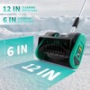 Garvee 12 Inch Cordless Snow Blower for Driveway, Sidewalk, Walkway, Blue/Black - 3 of 4
