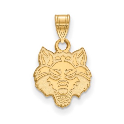 14K Yellow Gold Coyote Wolf Pendant - Etsy