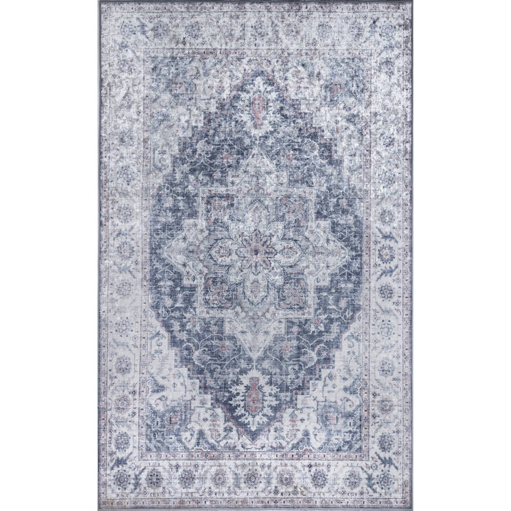 Photos - Area Rug Momeni 5'x8' Karachi Aria  Gray  