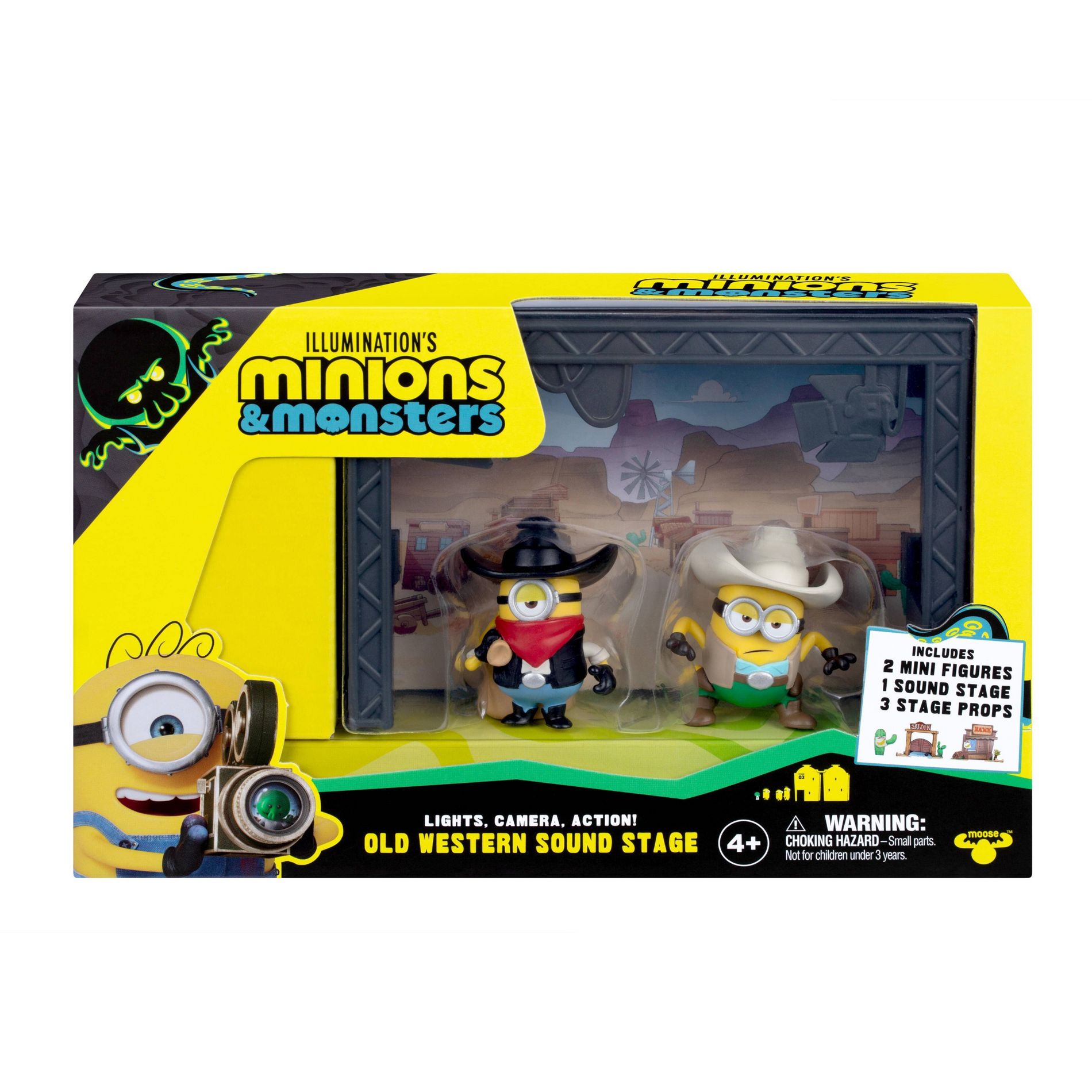 Illumination's Minions & Monsters Figure 2-pack with Old Western Sound Stage