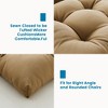 Outdoor Chair Cushions,3 Piece Loveseat Outdoor Cushions Set,Tufted/Wicker Patio Cushion for Patio Furniture All Weather,44"x19"x5" - 4 of 4
