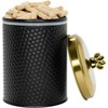 Amici Pet Woofgang Storage Canister, 70 oz. , Black w/ Gold Lid - 2 of 4