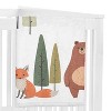 Sweet Jojo Designs Boy, Girl, Unisex/Gender Neutral Baby Milestone Blanket Woodland Animal Pals Green, Beige, Brown & Orange - 3 of 4