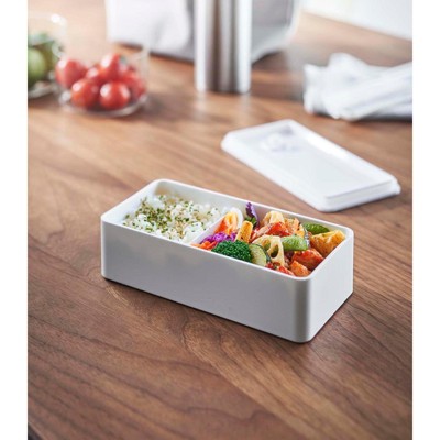 White Polypropylene Vacuum-Sealing Bento Box, 500ml