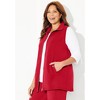 Catherines Women's Plus Size Suprema Studio Zip Front Vest - 4 of 4
