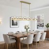 CityFurn 12-Light Modern Rectangle Kitchen Island Chandelier with Glass Shades - 2 of 4
