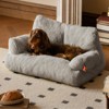 Bencmate Cat Couch Bed for Indoor Cats, Fluffy Pet Beds with Non Slip Bottom, Grey(26"*14.5"*13") - 2 of 2