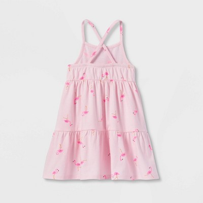 Girls Toddlers Cat & Jack Sleeveless Maxi Ruffle Dress Pink Select Size 3277 