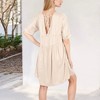 Anna-Kaci Women's V-Neck Short Sleeve Babydoll Dress with Flowing Silhouette for Casual Looks - 2 of 4