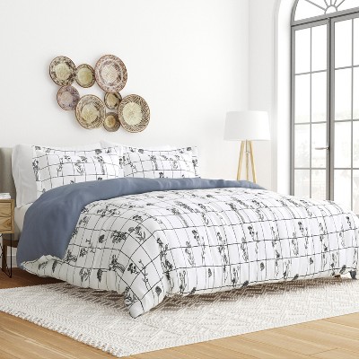 Kenneth Cole New York Set Copripiumino King Size Holden Grid – Cotone 100% Twill, Colore Blu, Con 2 Federe - 2