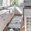 Acekool 2x6 Runner Rug - Washable Non-Slip Kitchen Carpet in Grey - 2 of 4