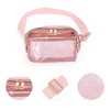 Unique Bargains Clear Double Pull Style Running Waist Pack 1 Pc - 3 of 4