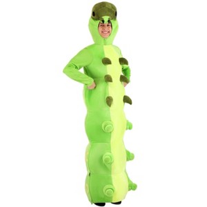 HalloweenCostumes.com Green Caterpillar Halloween Costume for Adults | Plush Storybook Character Suit for Men and Women - 1 of 3