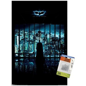 Trends International DC Comics - The Dark Knight - Batman View Of The City Unframed Wall Poster Prints - 1 of 4