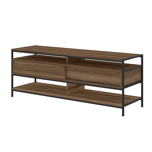 Wood And Metal Tv Stand For Tvs Up To, Tv Stand Table Target