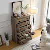 Arina 6 Drawer Dresser, Tall Chest for Clothes, Storage Cabinet for Bedroom and Living Room, Indoor Furniture - The Pop Home - image 3 of 4