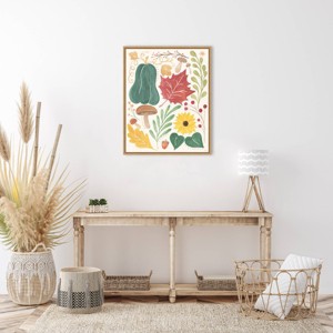 Amanti Art 23"x28" Mod Harvest II by Veronique Charron Framed Canvas Wall Art Print - 1 of 4