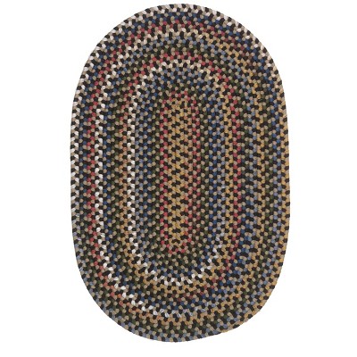Colonial Mills Wayland Oval Rug - Black 5x8