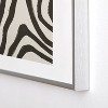 Megan Galante Painted Zebra Metal Framed Art Print - Deny Designs - 4 of 4