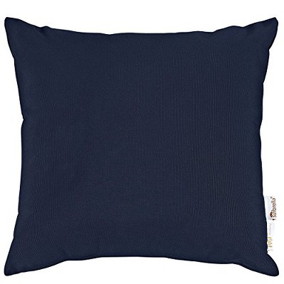 Navy Blue Sunbrella Canvas Square Outdoor Pillow Set