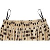 Women's Chiffon Pleated Midi Skirt - A-Line Skirt with Elastic Waist for Elegant Style Champagne Dot - 3 of 4